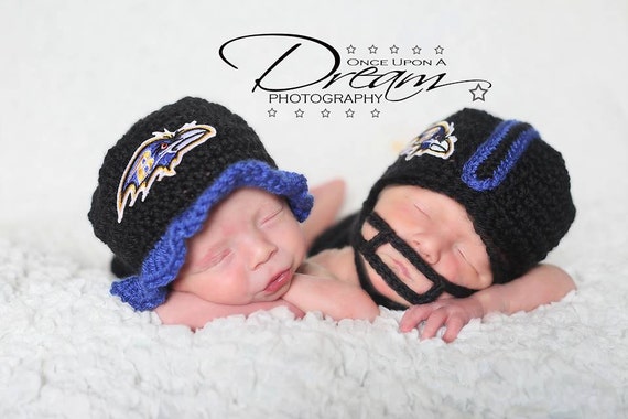 Crochet Denver Broncos Baltimore Ravens Helmet &amp; by lilianda