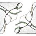 PAIR Stained Glass Window Corners Valance Panel Victorian Flower Gift for Grandma