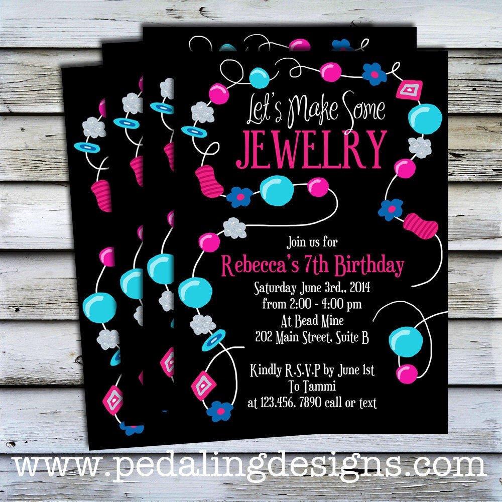 Free Printable Jewelry Party Invitations 3
