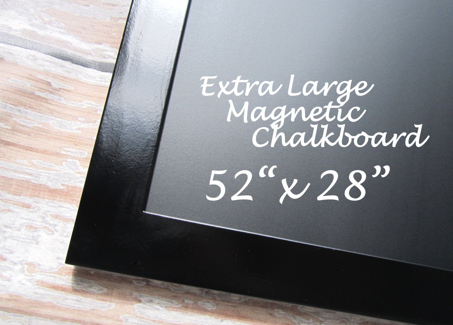 LARGE Black FRAMED CHALKBOARD For Sale 52x28