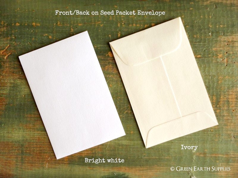 sale 100 standard size seed packet envelopes recycled white sale 100 standard size seed packet envelopes recycled white