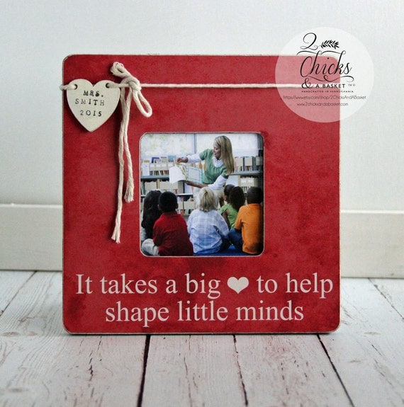Personalized Teacher Picture Frame Teacher Gift Idea It