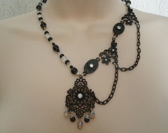 The Temptress Necklace, gothic jewelry victorian jewelry renaissance jewelry art deco jewelry art nouveau medieval edwardian neo victorian