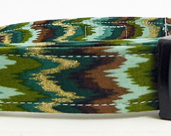 Chevron Adjustable Dog Collar - Made to Order -