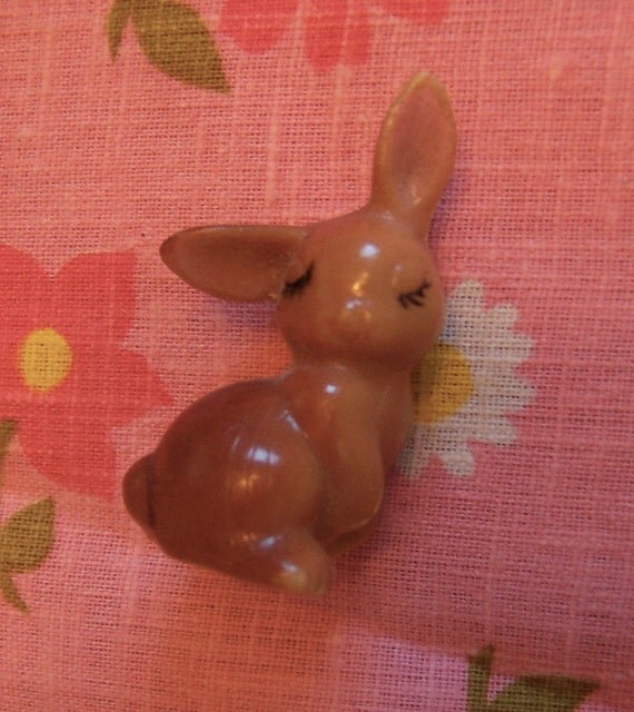 little plastic bunny figurine