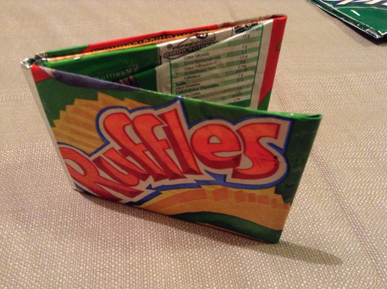 SALE Recycled Mens Wallet Made from Potato Chip Bag