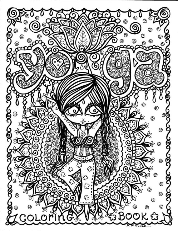 Download YOGA Coloring book you be the Artist Color Zen OM Adult ...