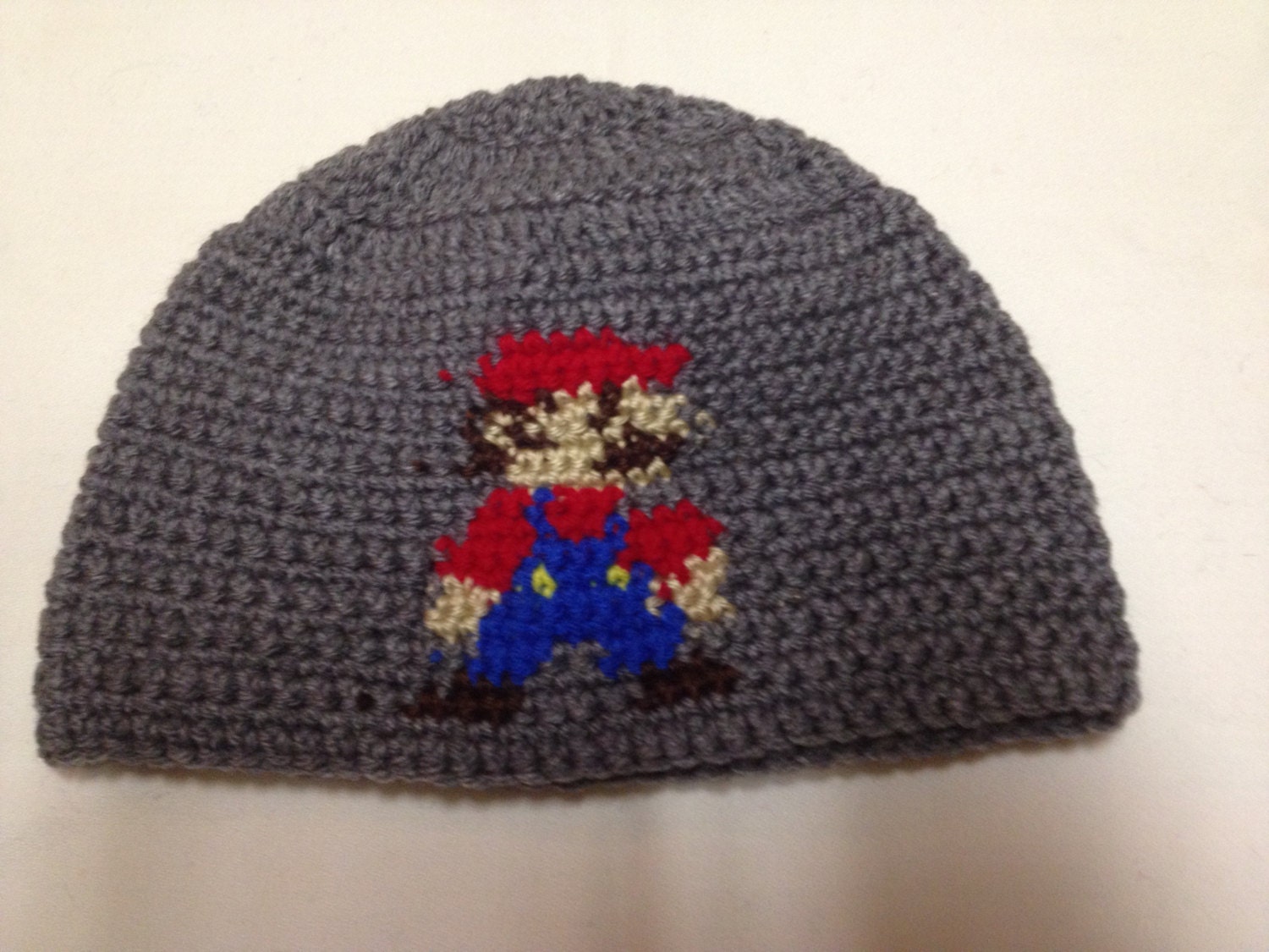 Super Mario Brothers Mario Crochet Hat by HannahsCrazyCrochet