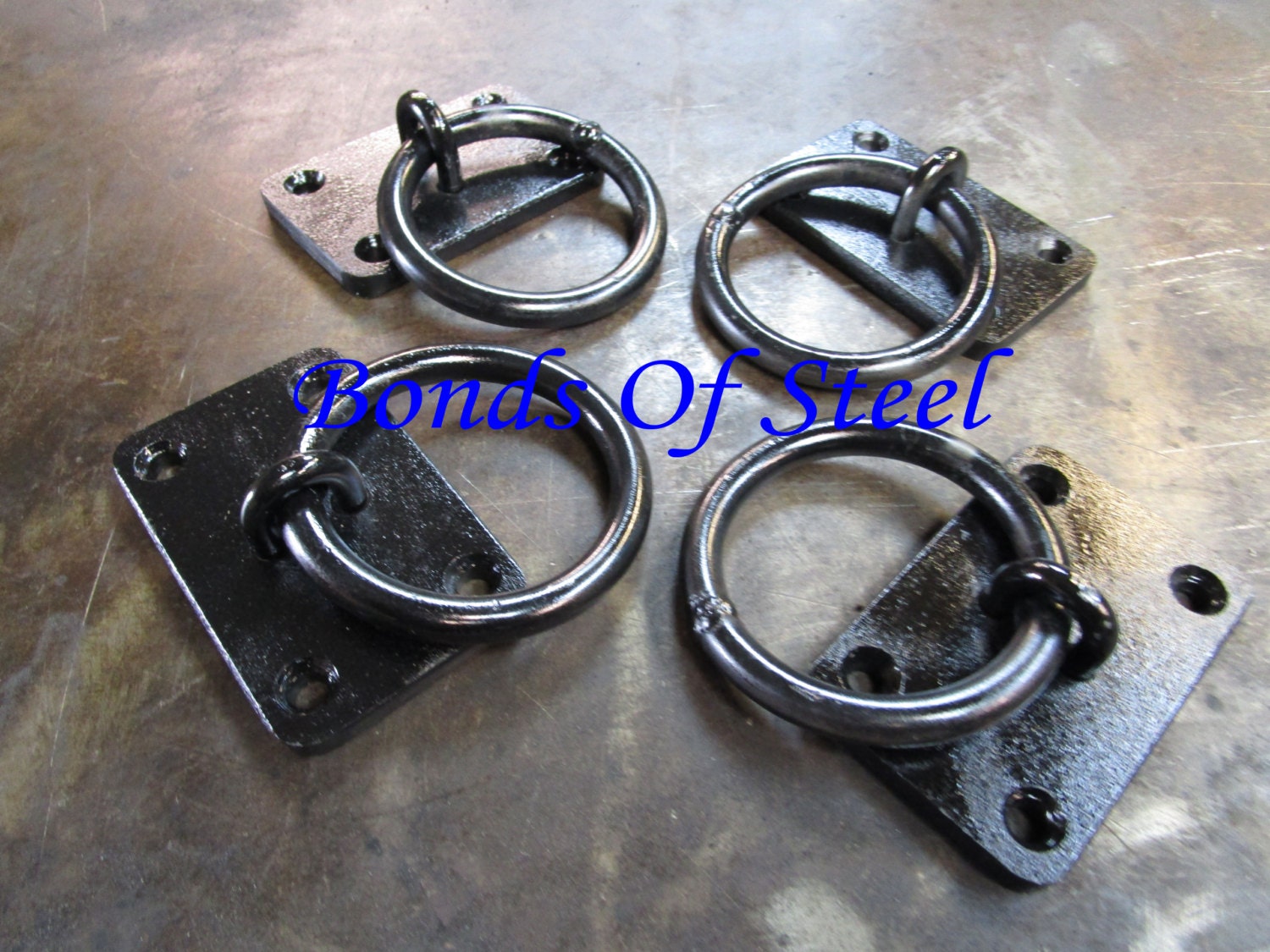 Four Wall Mounted Rings BDSM Bonds of Steel Mature