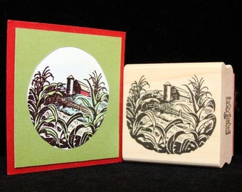 farm rubber stamp
