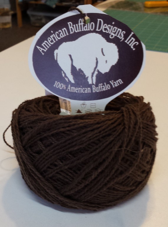 American Buffalo Products 100 Bison Yarn Fingering by patitaylor