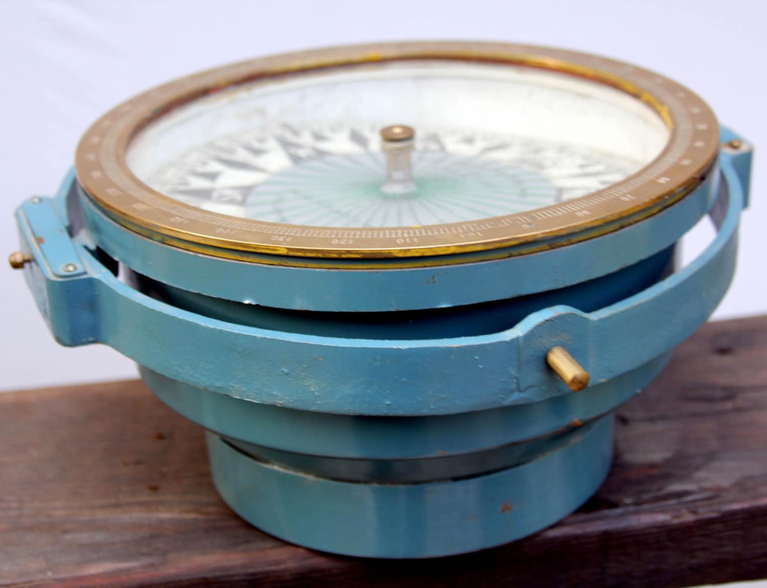 Rare Large Ships Compass Excellent Working Marine Navigation