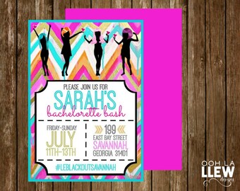 Wig Themed Party Invitations 3