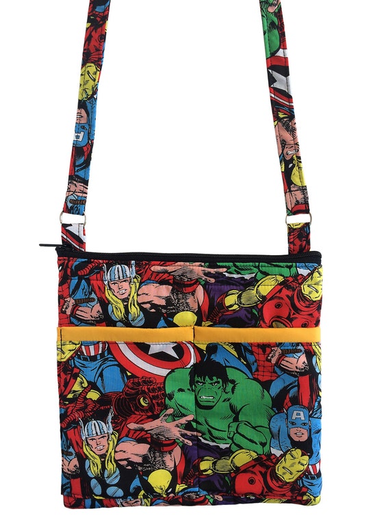 Marvel Crossbody Bag // Sling Bag // Captain America Iron Man