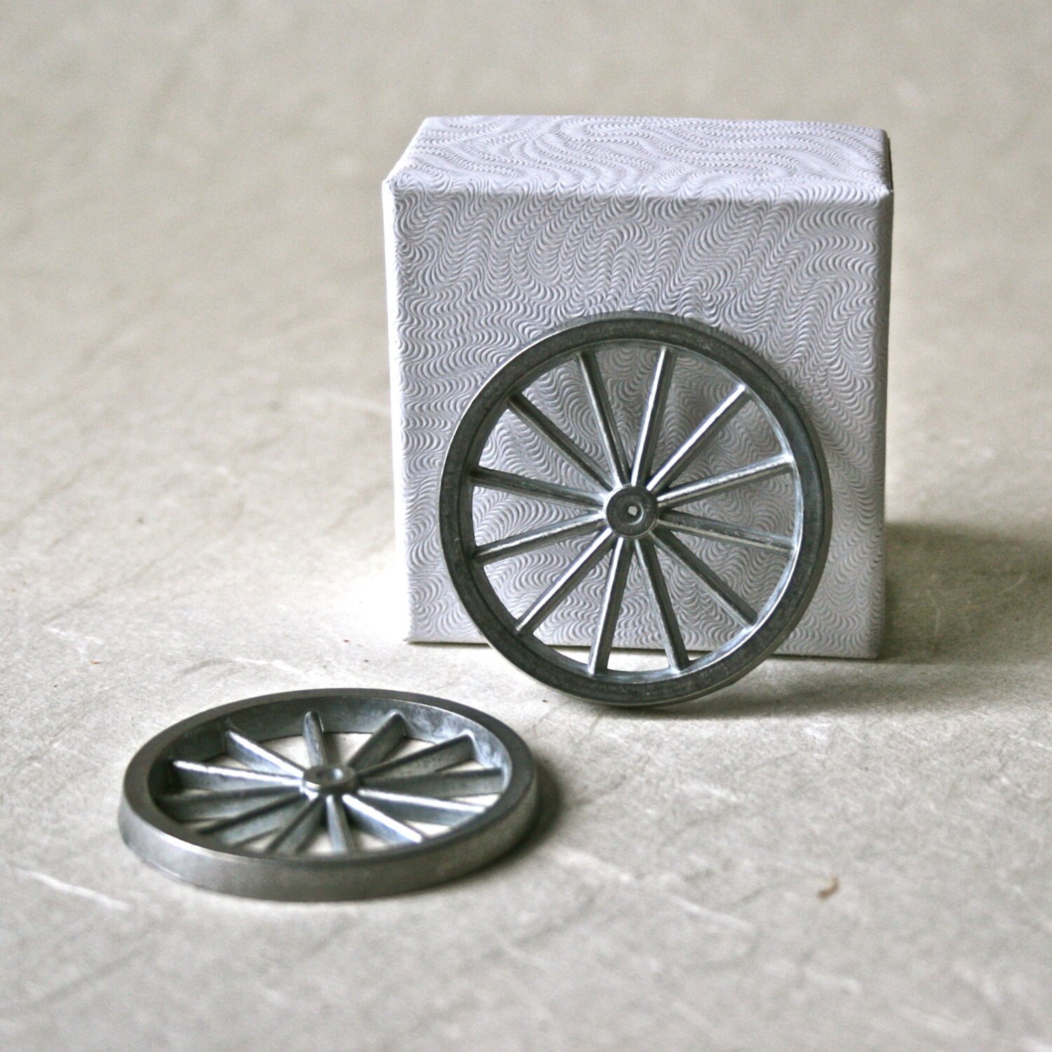 Metal Spoked 1 3/4 Wheels for Toy Making and Crafting