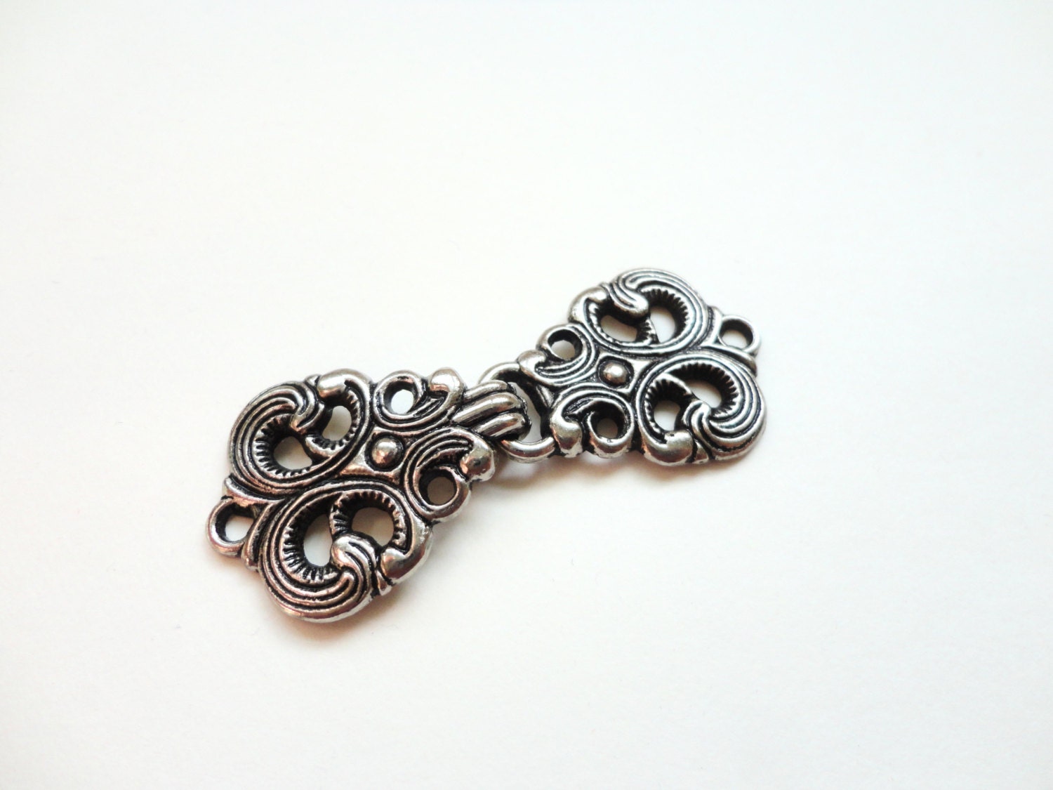 Norwegian Sweater Clasps Pewter / Antiqued Silver by WormeWoole