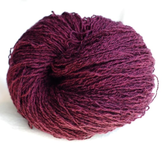 Cashmere Cotton Recycled Yarn Burgundy Lace Weight 421