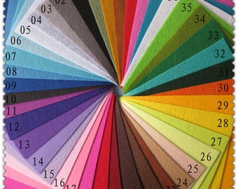 40 colors/lot - Felt Fabric Lot - DIY felt fabric - Non-woven felt - 30CMX30CM