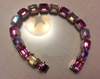 Kramer bracelet with aurora borealis crystals VJSE