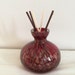 Red with Gold Glass Bottle Diffuser or Oil Lamp