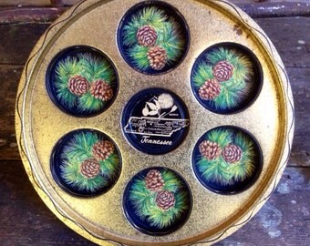 1950's Tennessee Drink Holder/ State of Tennessee Tray