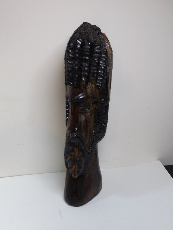 Jamaica Man Statue Wooden Sculpture / Figurine by HuntWithJoy