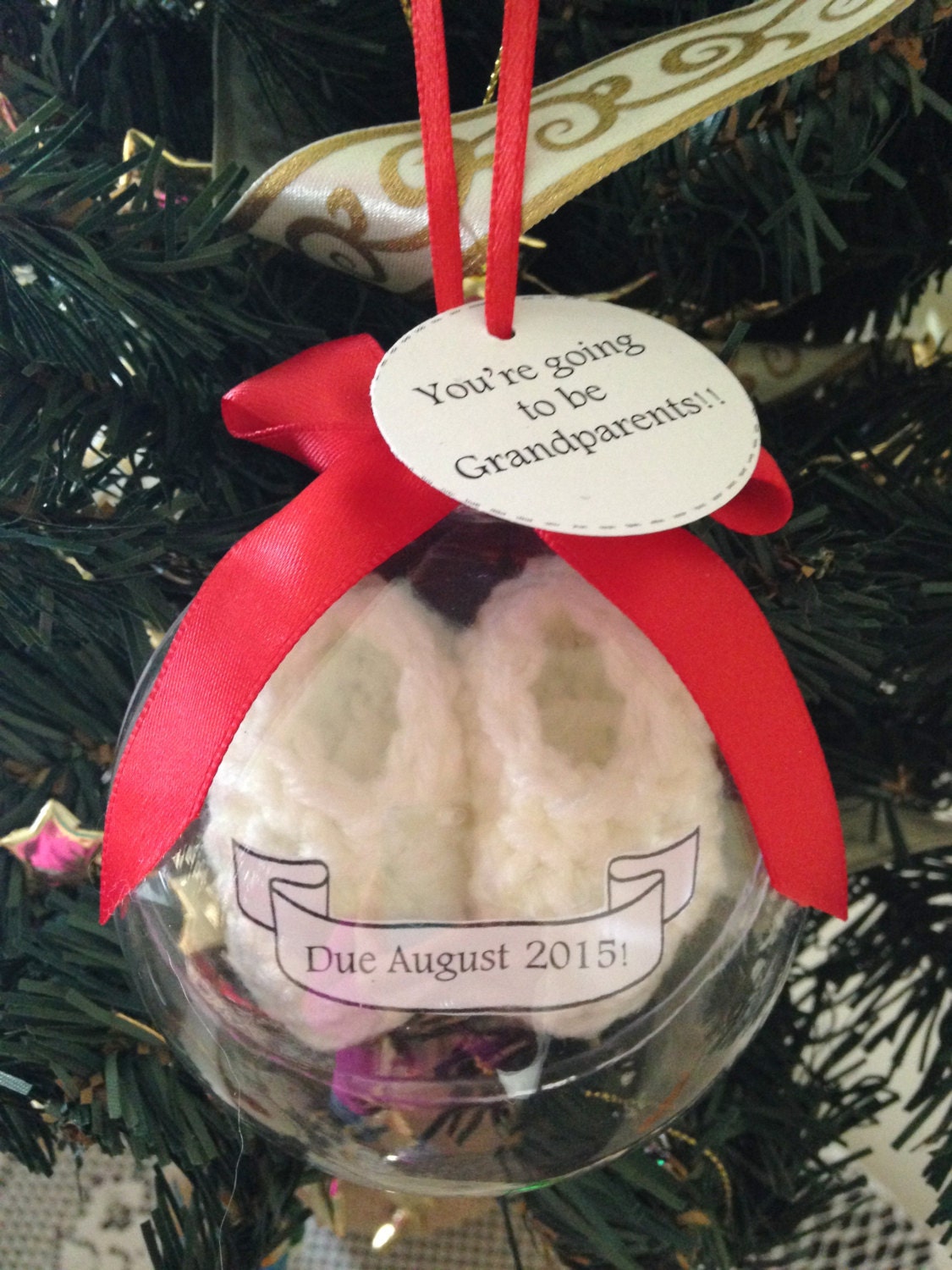white baby booties pregnancy announcement christmas ornament white baby booties pregnancy announcement christmas ornament