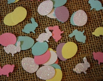 200 Easter Bunnies and Eggs Confetti