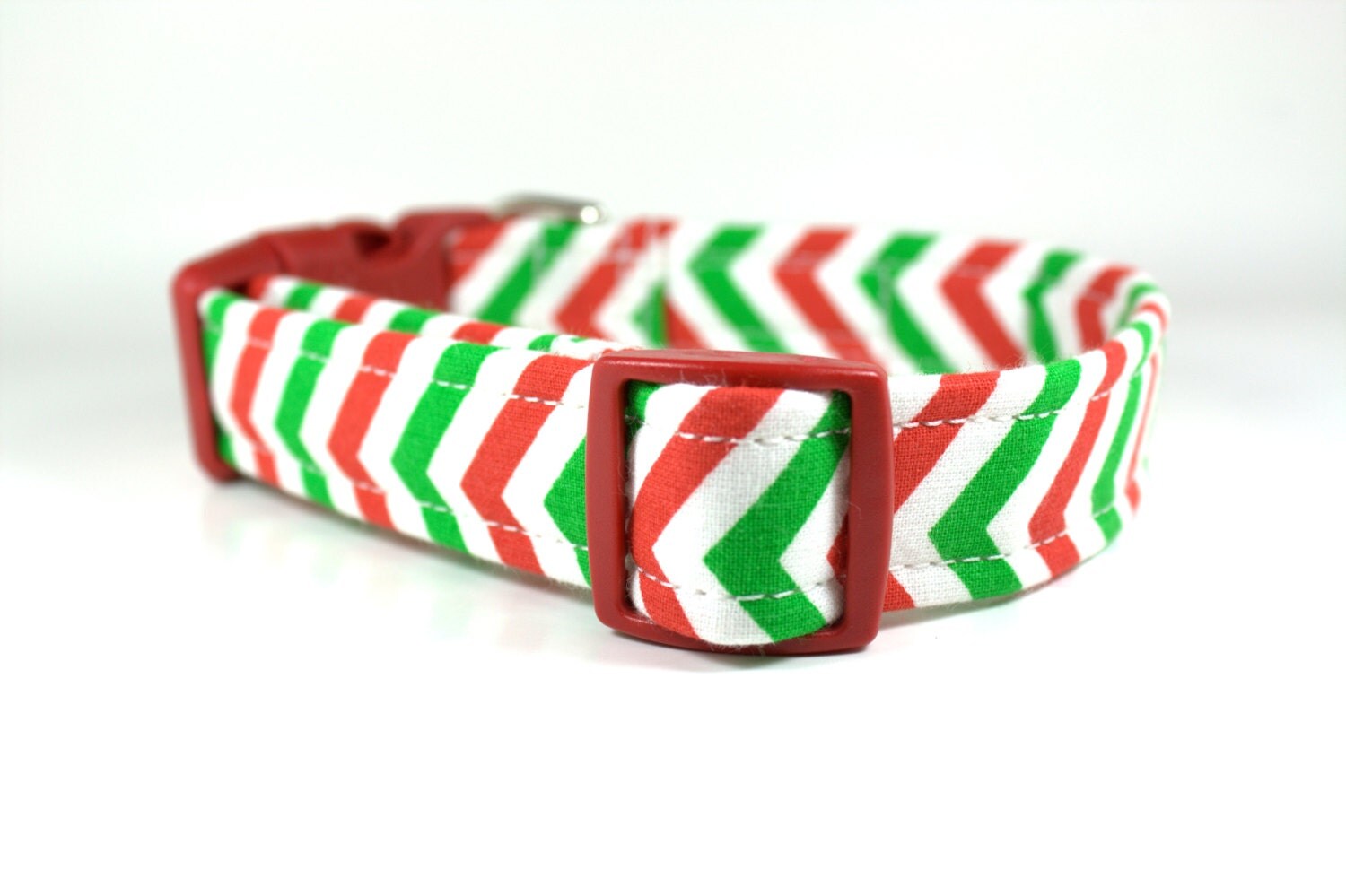 Dog Collar Christmas Chevron Dog Collar Christmas by 4BlackPaws