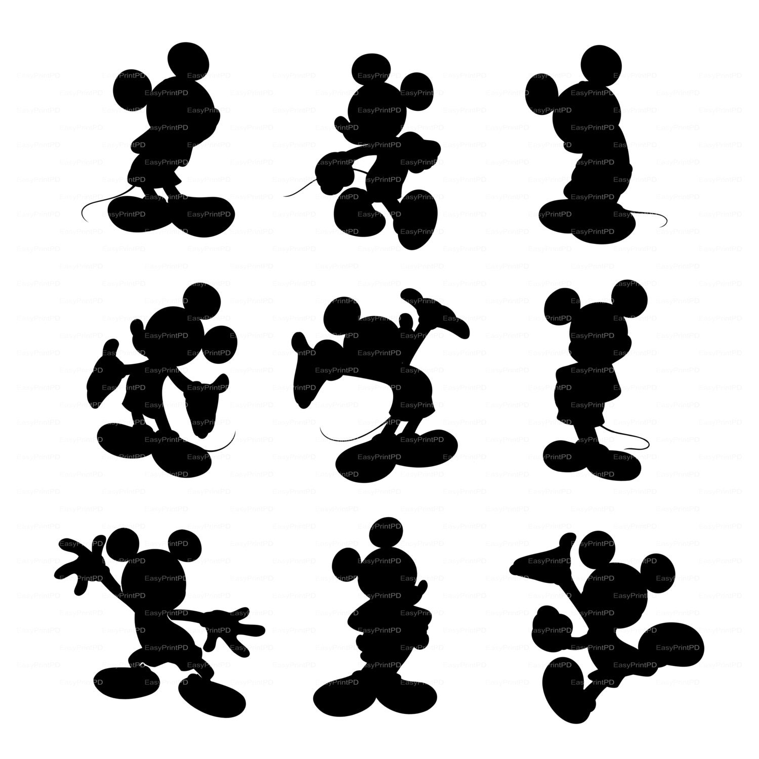 Download Silouhette Cameo Mickey Mouse File | Joy Studio Design ...