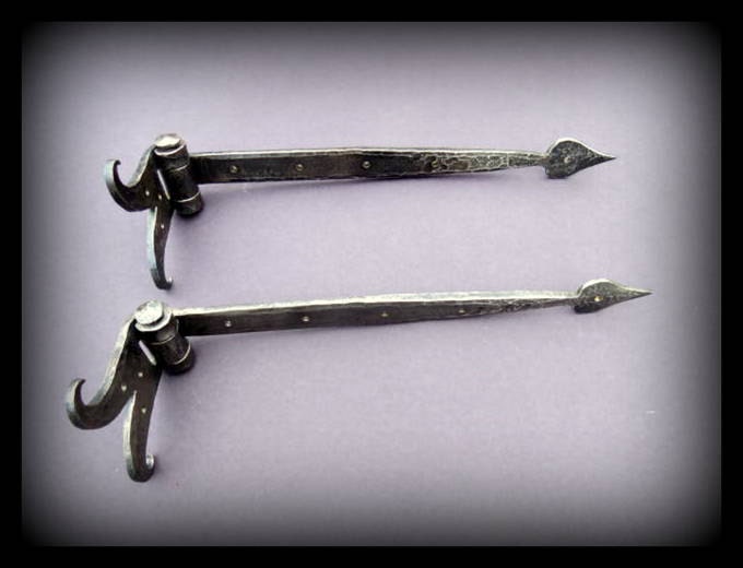 Hand Strap Hinges , by Blacksmith Naz