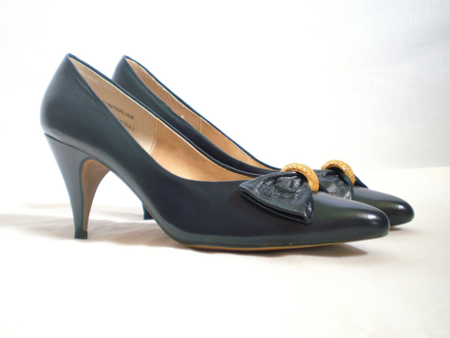 vintage 80’s shoes ladies, size 8.5 narrow womans leather career Soft ...