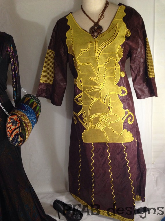 Bazin/Brocade/ Bubu/African Clothing/Women/African Dress/African fabric/ Bazin Long BUBU L