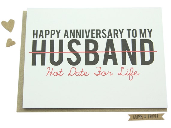 Funny Anniversary Card Husband Spouse Partner by ...