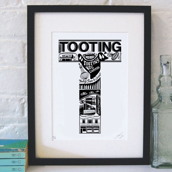 Best of Tooting London print London poster London Art