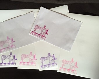 Patterned Sewing Machine Letter/Writing Set *NEW*