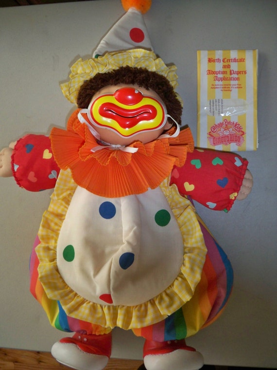 Vintage 1980's Cabbage Patch Circus Kids Clown Doll With