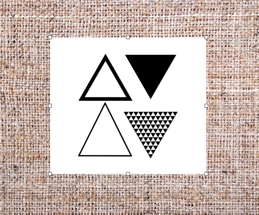 Triangle Temporary Tattoos Geometric Tattoo Set of 4