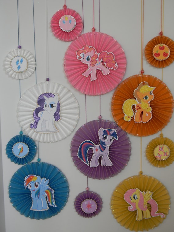 Pony Party  Decoration  Party  decoration  Paper rosettes