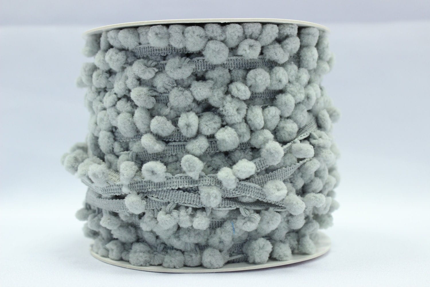 Grey pom pom trim 5m grey pom poms grey trimmings sewing