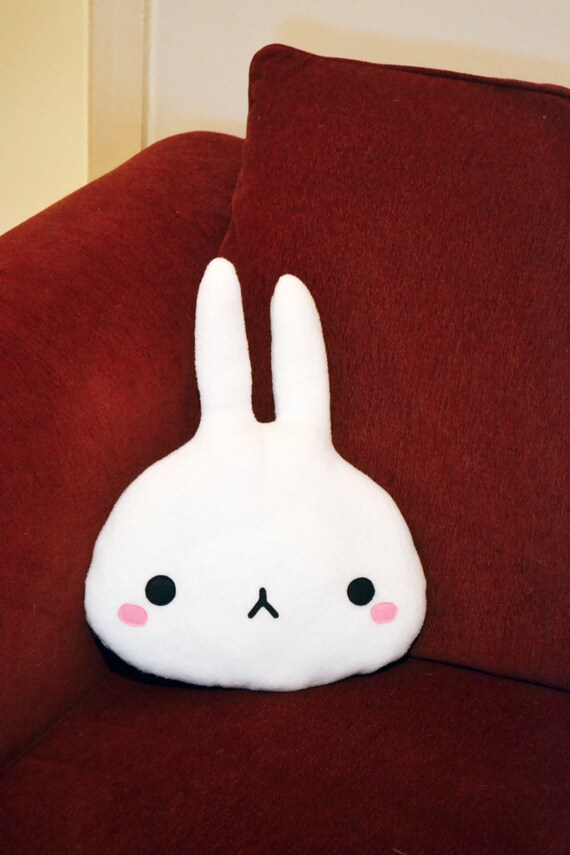 Bunny soft pillow / plush toy / home decor / nursery by Plusheez