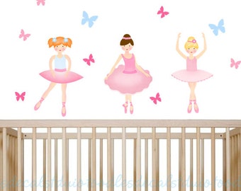 Ballerina Wall Art ballerina wall decal | etsy Ballerina Wall Art ballerina wall decal | etsy