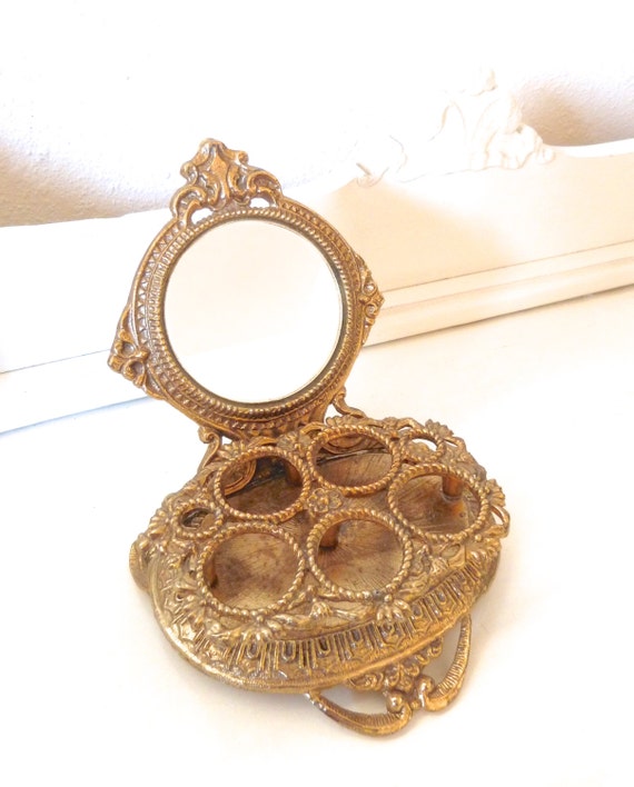 Vintage Celeste GoldToned Lipstick Holder with by happilyathome