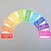 Name Tags // Hello My Name Is, Rainbow (Pack of 10)