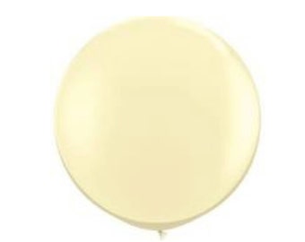 36 inch Round “Ivory Silk” Balloon One (1) Large Balloon Photo Props Weddings Birthdays Gender Reveal