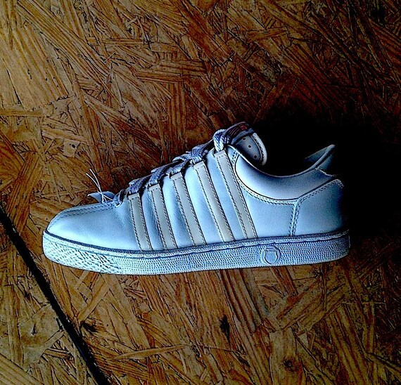 Items similar to 90's K Swiss All White Womens Sneakers on Etsy