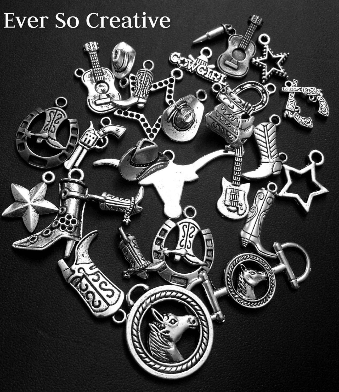 Western Charm Collections Set of 29 charms by EverSoCreative