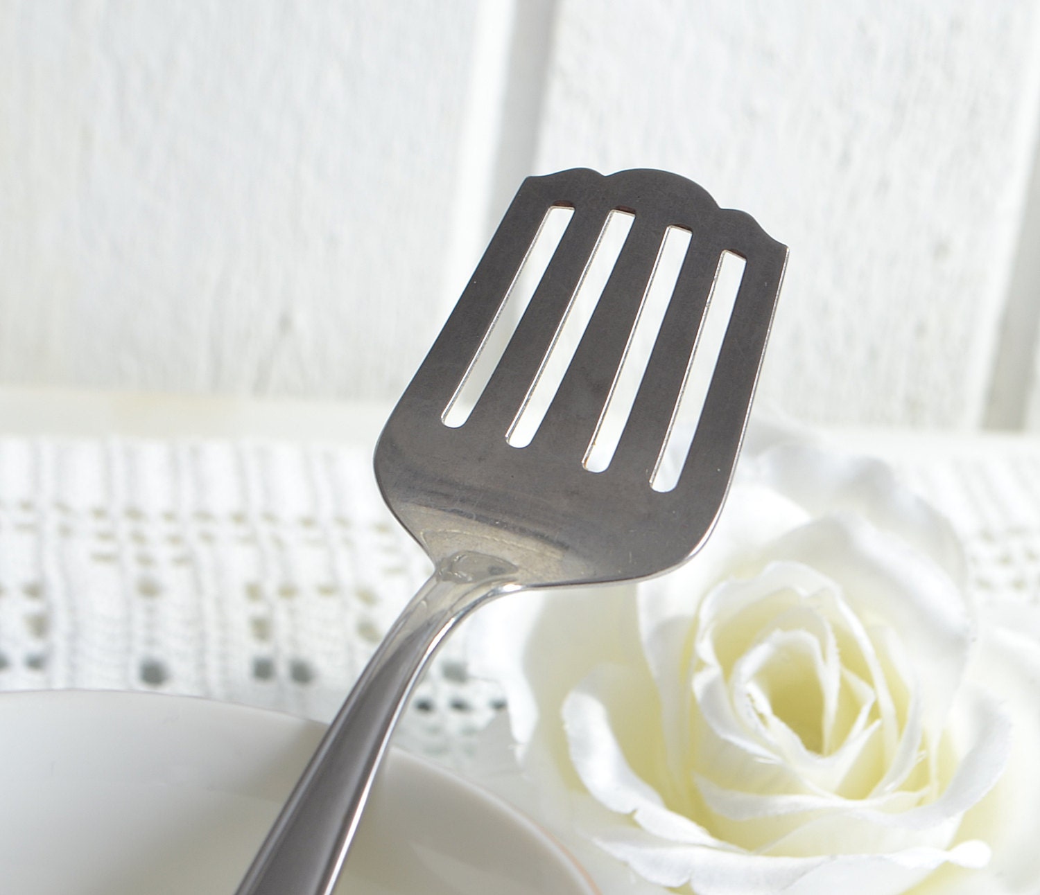 Herring fork, vintage Swedish fish server, relish fork Haute Juice