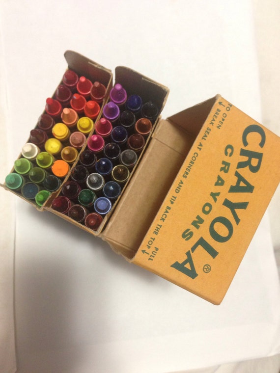 Vintage box of the original 48 crayons vintage by theemae74