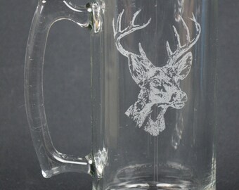White Tail Deer Laser Engraved Mug